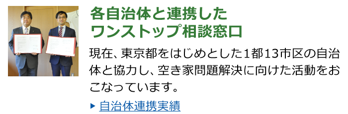 提携している自治体