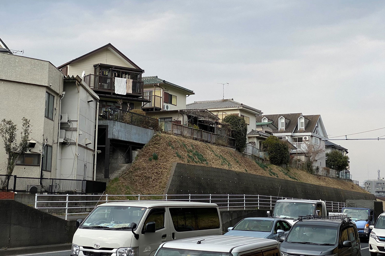 冨永さんの実家があった高台にある分譲地