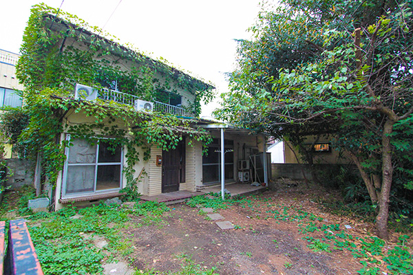 建物には蔦が絡まり、柿の実がお隣さんの庭を汚し、落ち葉は雨どいを詰まらせて苦情があった